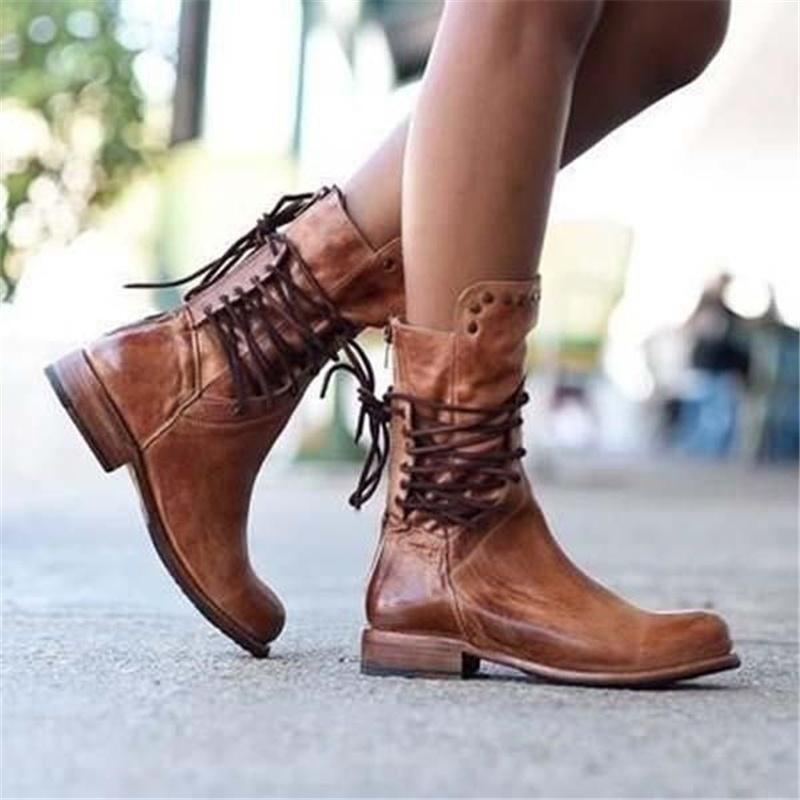 Hannah | Stylish Lace-Up Boots