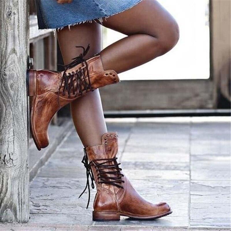 Hannah | Stylish Lace-Up Boots