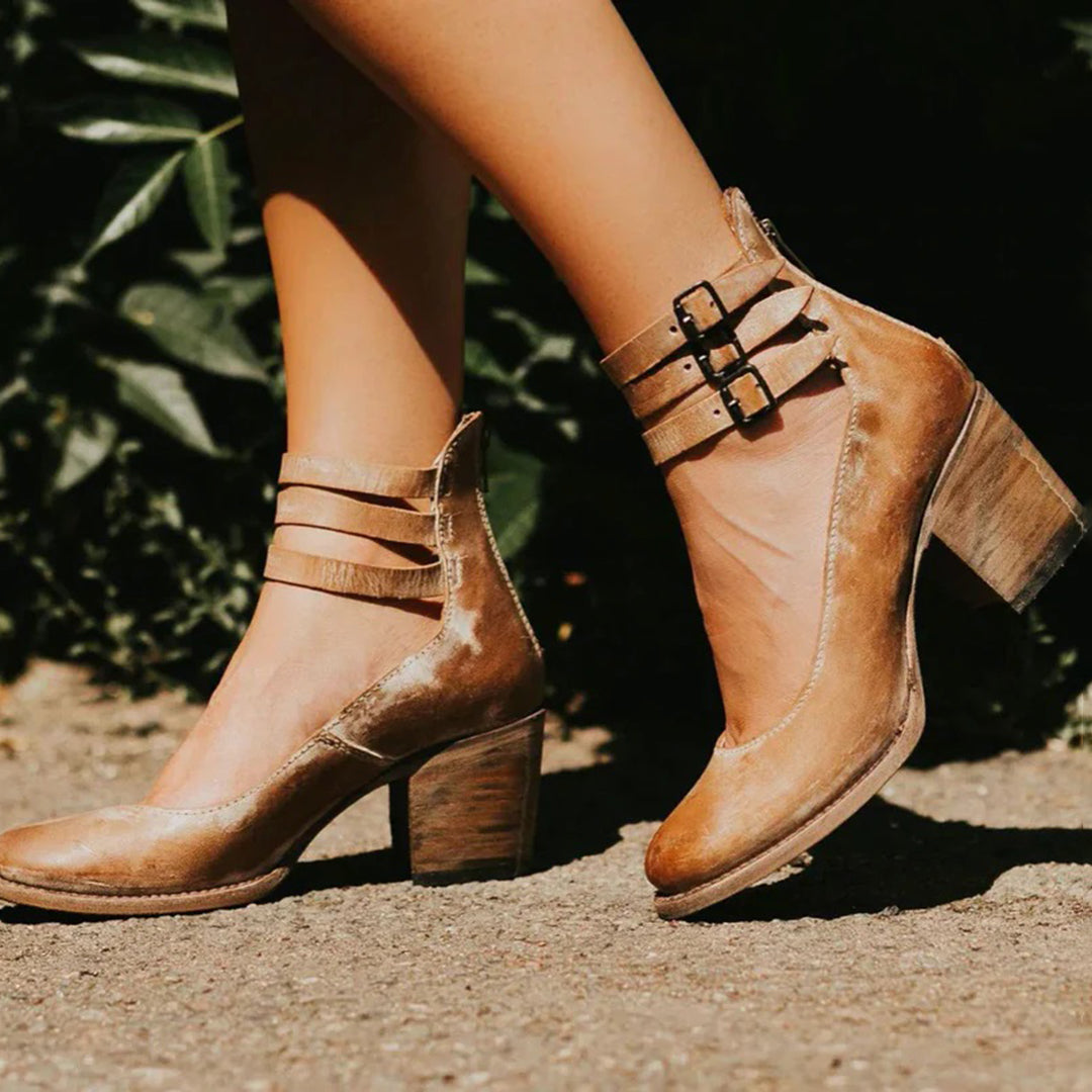 Samantha | Elegant Leather Pumps