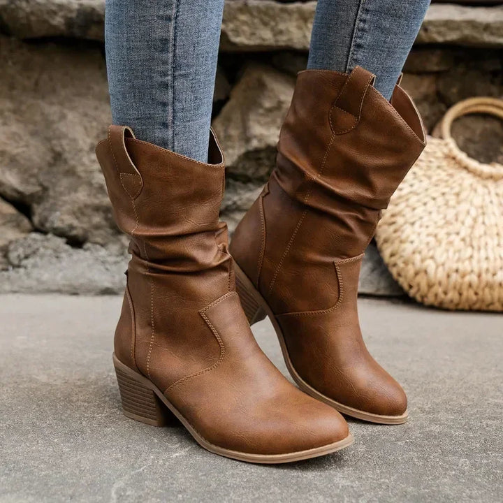 Mia® | Classic Mid-Calf Western Boots