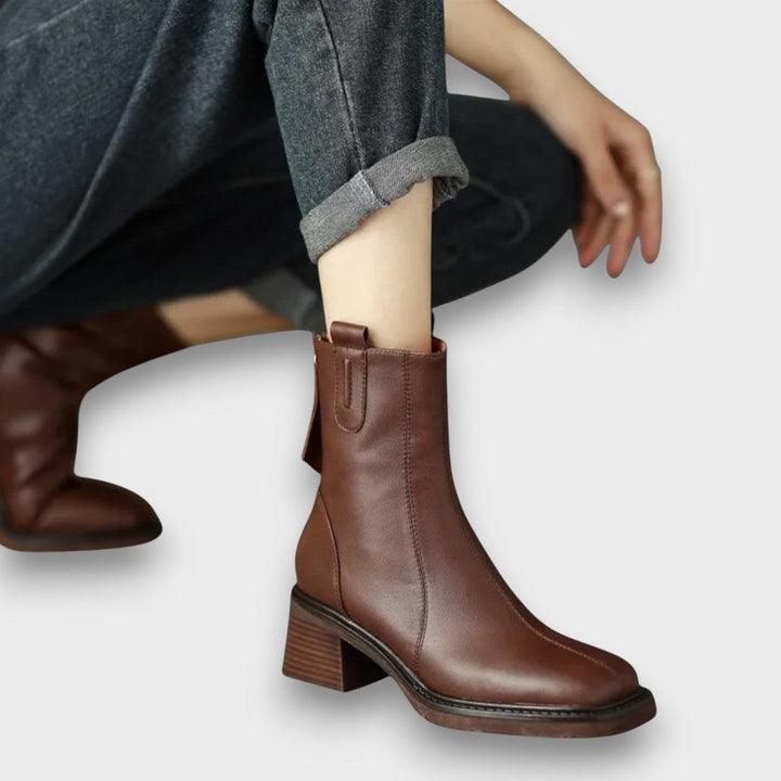 Vanessa | Elegant Block-Heel Boots