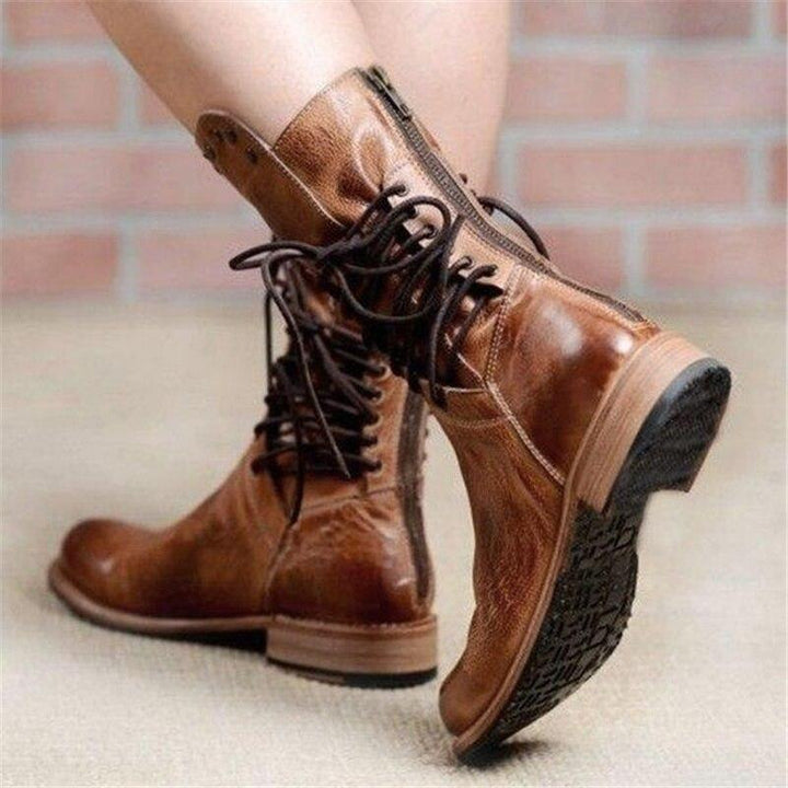 Hannah | Stylish Lace-Up Boots
