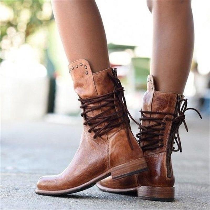 Hannah | Stylish Lace-Up Boots