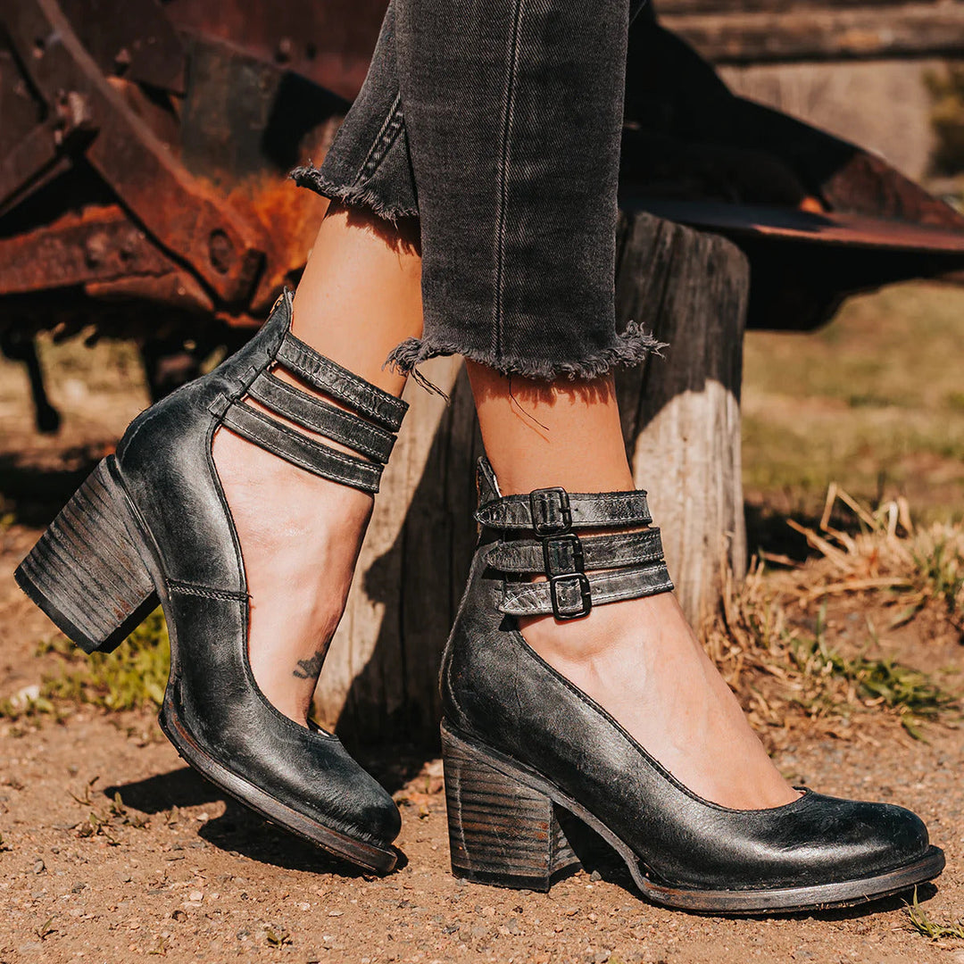 Samantha | Elegant Leather Pumps