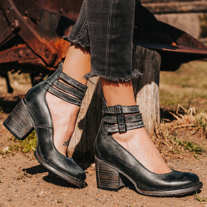 Samantha | Elegant Leather Pumps