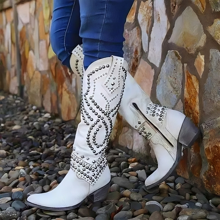 Mia® | Western Knee-High Boots