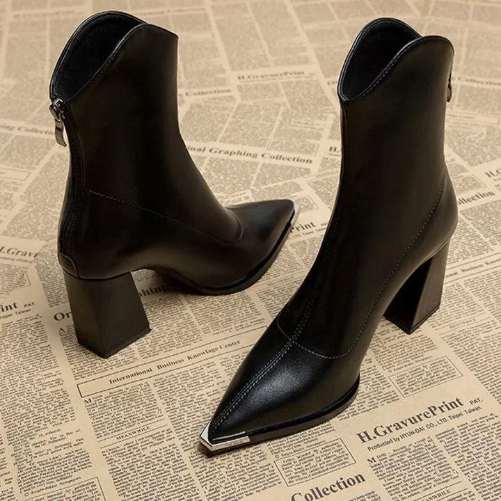 Amy | Elegant Leather Heelss