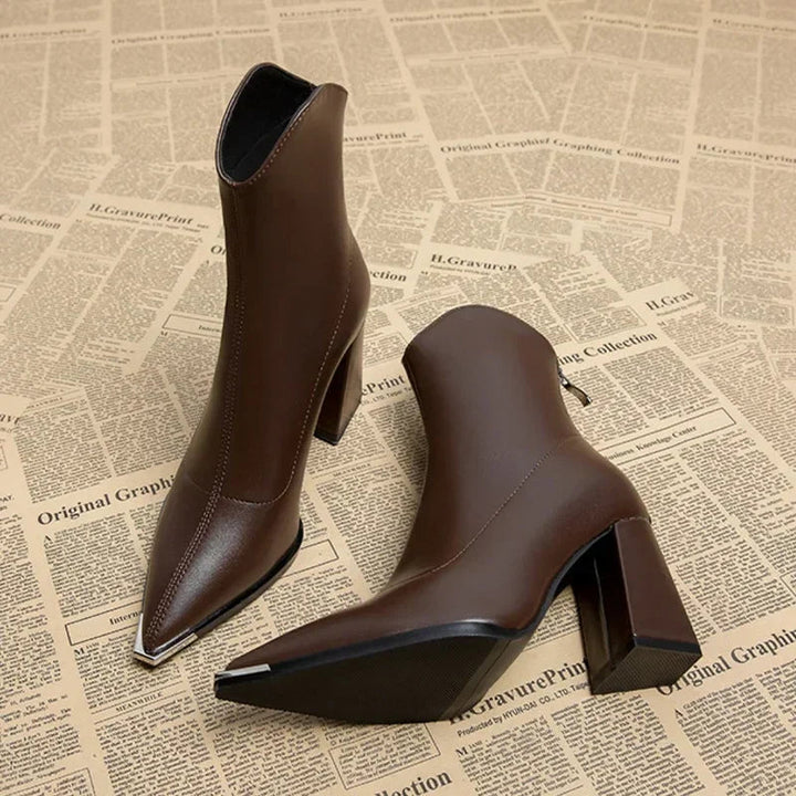 Amy | Elegant Leather Heelss