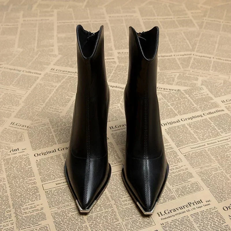 Amy | Elegant Leather Heelss