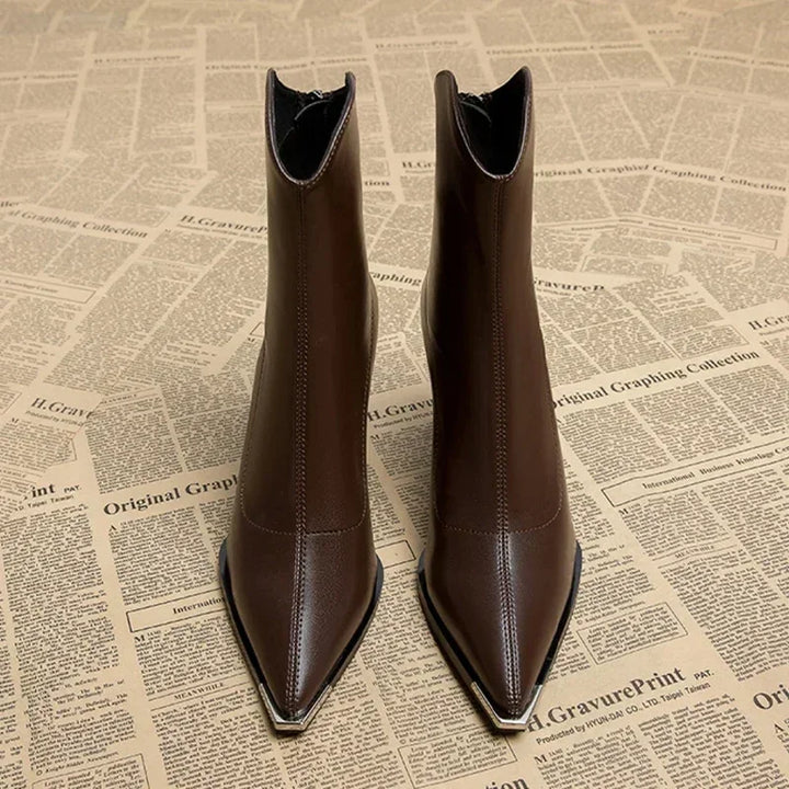 Amy | Elegant Leather Heelss