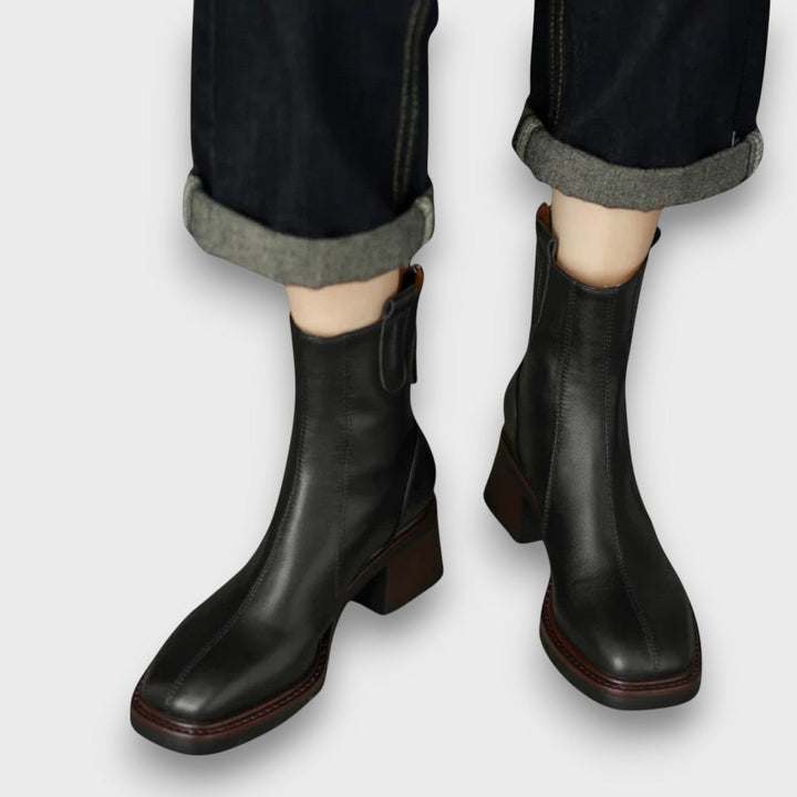 Vanessa | Elegant Block-Heel Boots